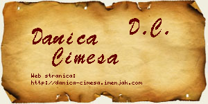 Danica Cimeša vizit kartica